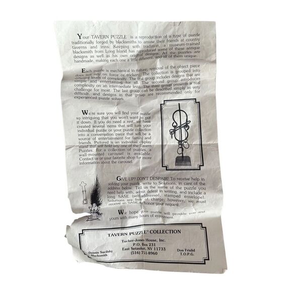 Vintage 1990 Tucker-Jones House Conestoga Playmate Tavern Puzzle Collection Puzz - Picture 7 of 9